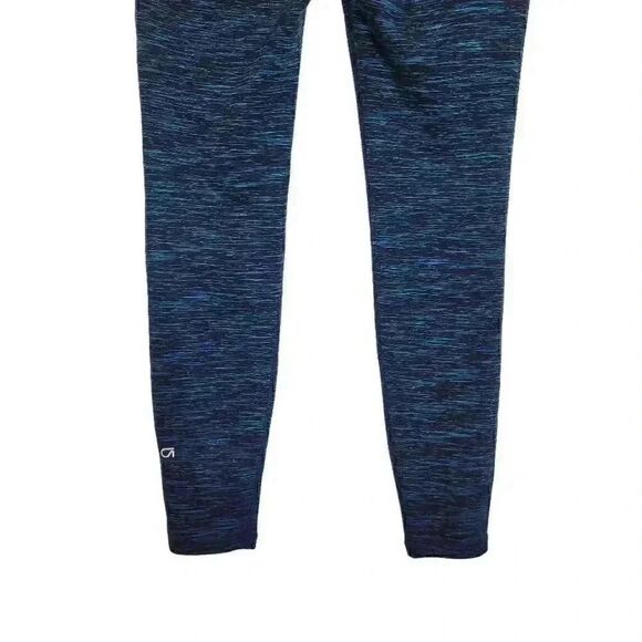 Gap Fit Women's Navy/Turquoise Poly/Spandex Fleece Lined Leggings - Picture 8 of 11
